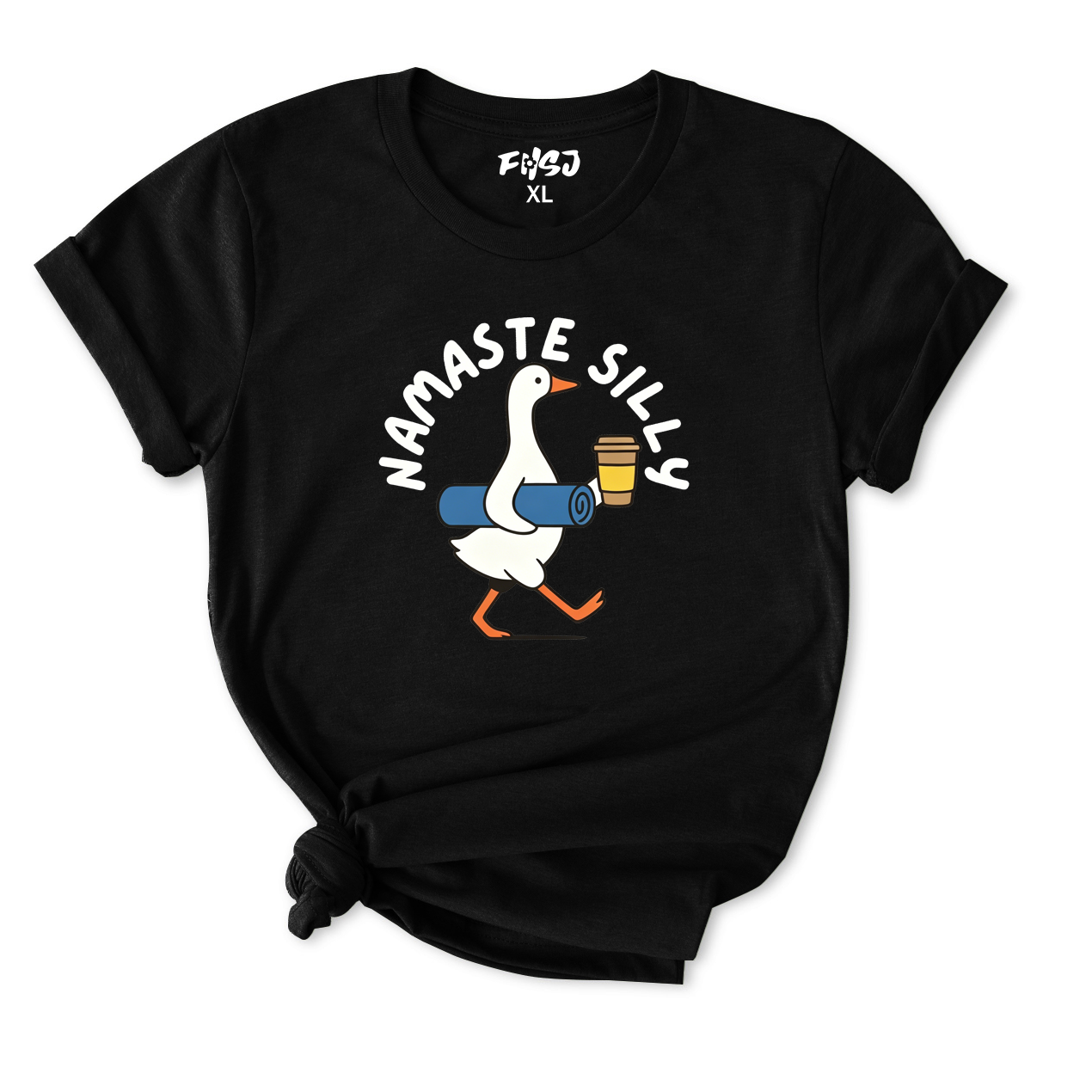 Namaste Silly Yoga Goose T-Shirt for Women