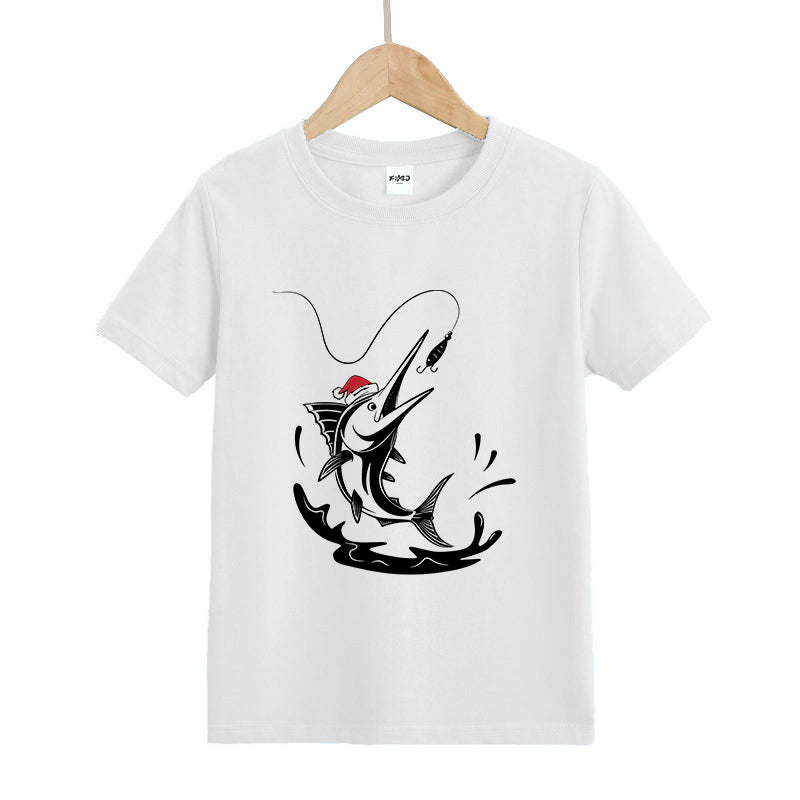 Santa Fish Kid's T-Shirts
