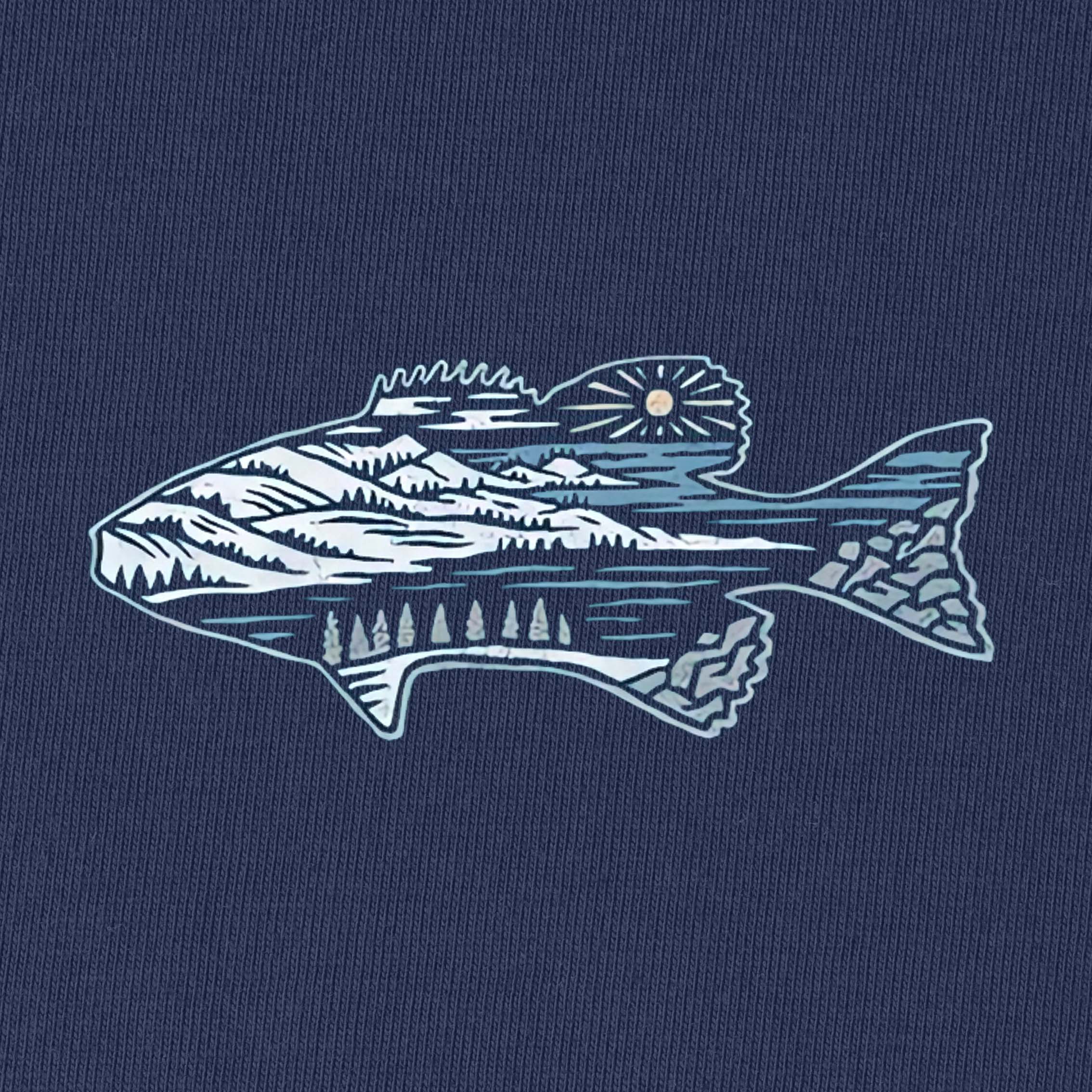 Fish and Scenery Shirt T-Shirt