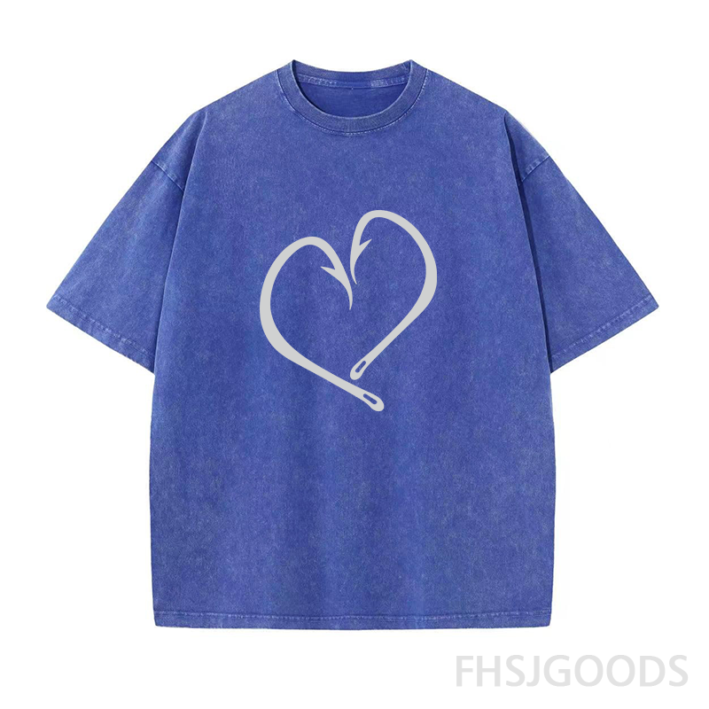 Fishing Love Unisex Distressed T-Shirt