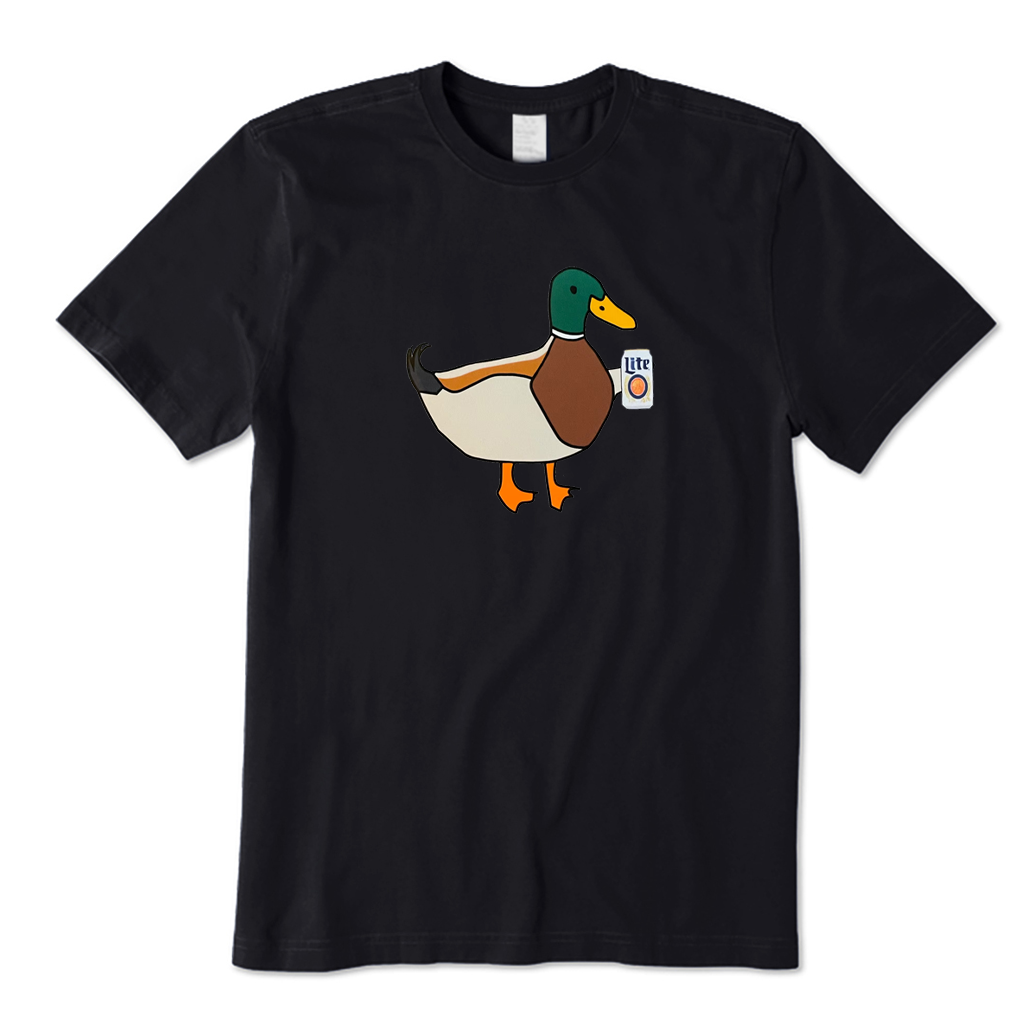 Mallard Duck with Beer T-shirt