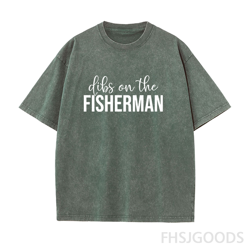 Dibs on The Fisherman Unisex Distressed T-Shirt