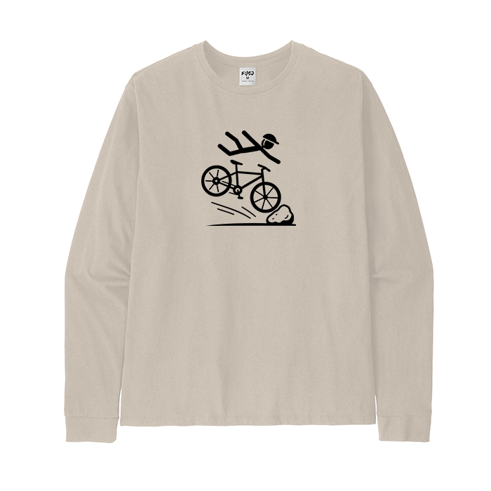 Mountain Bike Crash Cycling Long Sleeve T-Shirt