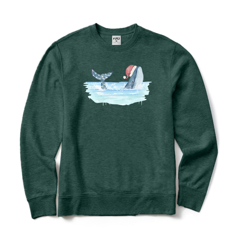 Christmas Whale Sweatshirt