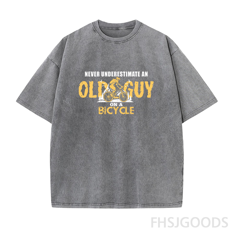 Funny Bicycle Unisex Distressed T-Shirt