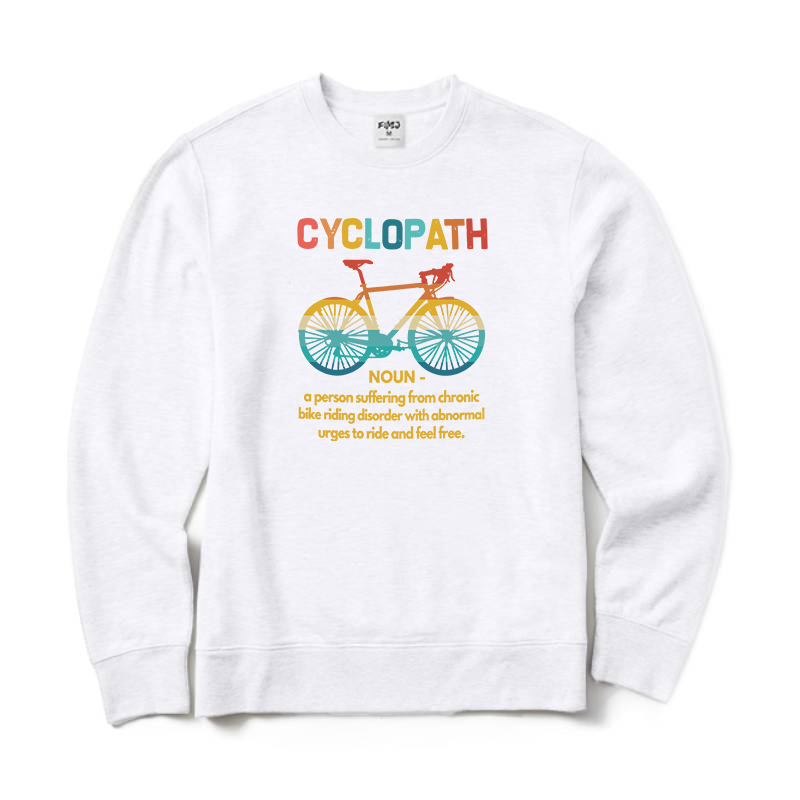 Funny Cycling Crewneck Sweatshirt
