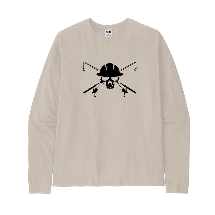 Fishing Skull and Poles Long Sleeve T-shirt