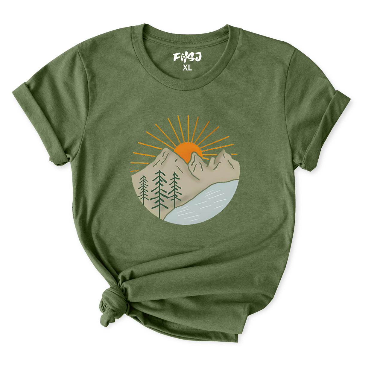 Mountain Scene T-Shirt for Women