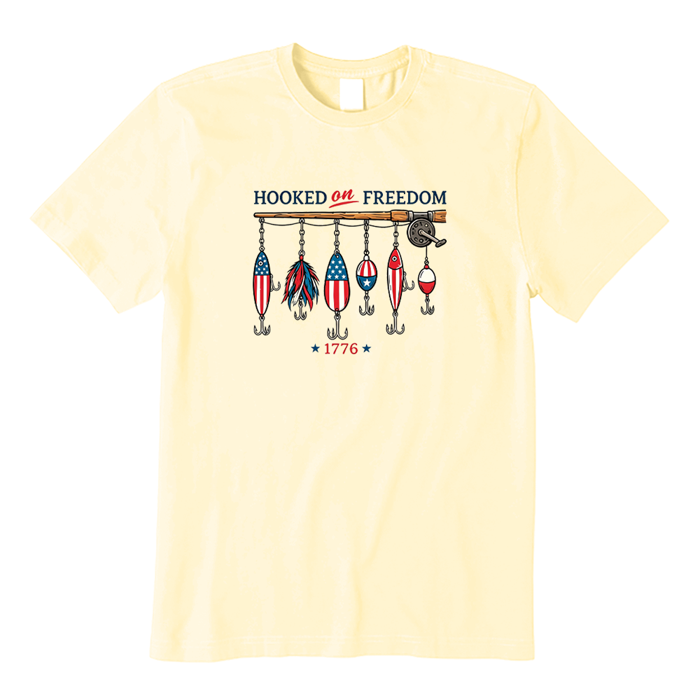 Hooked On Freedom Fishing T-shirt