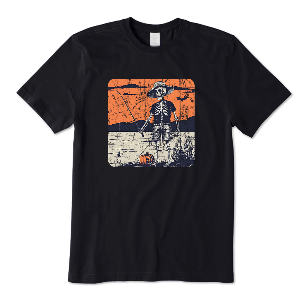 Skeleton Fishing T-Shirt
