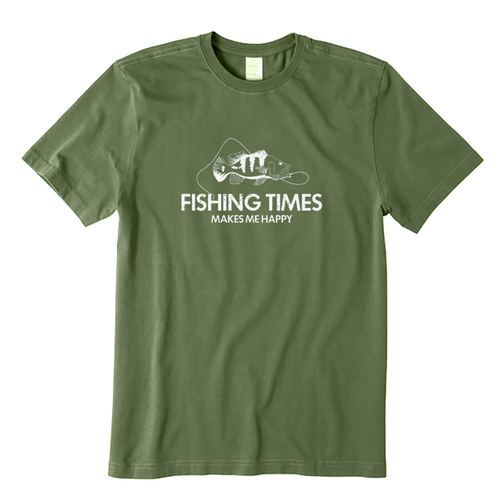 Fishing Times Makes Me Happy T-Shirt