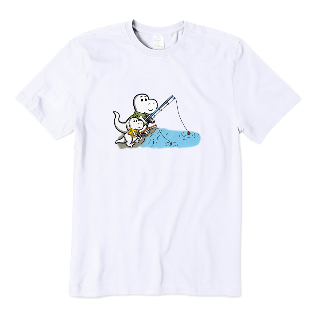 Dinosaur Fishing Day T-shirt