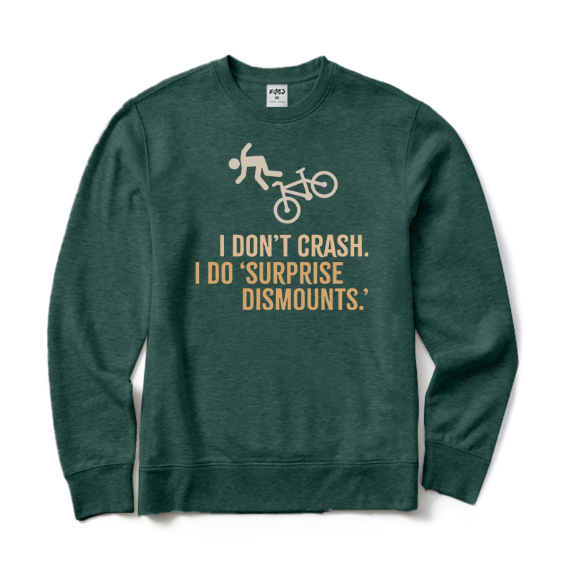 surprise dismount Bike Crewneck Sweatshirt