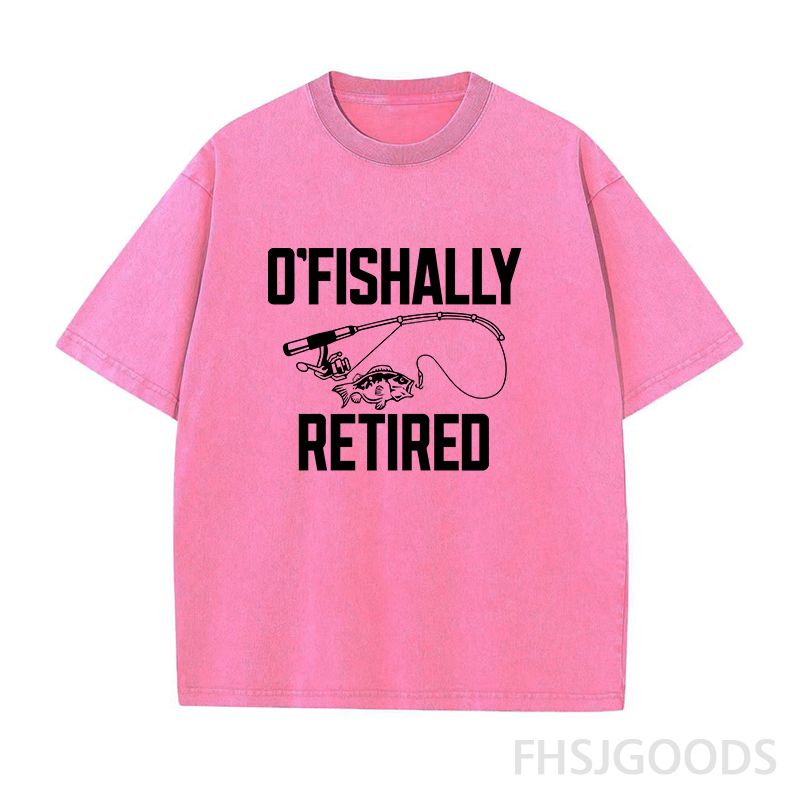 O'fishally Retired Unisex Distressed T-Shirt