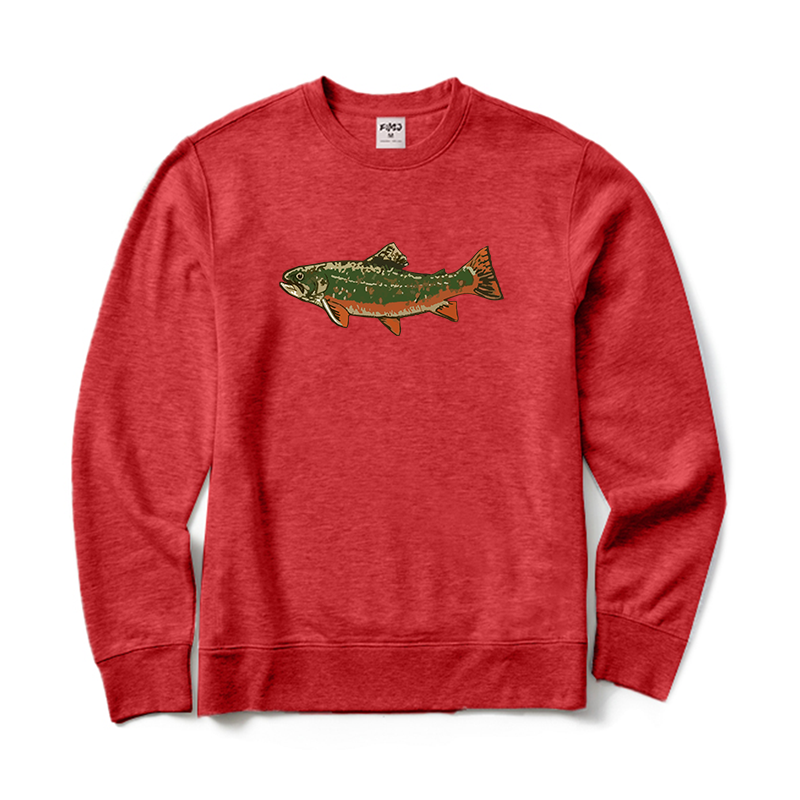 Vintage Brook Trout Crewneck Sweatshirt