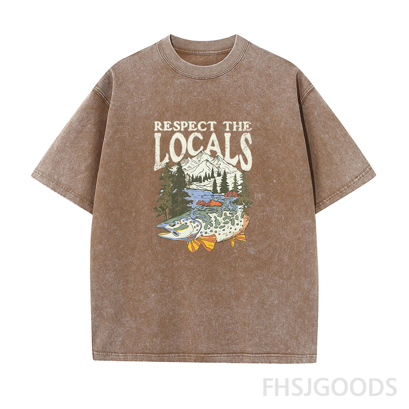 Respect The Locals Unisex Distressed T-Shirt