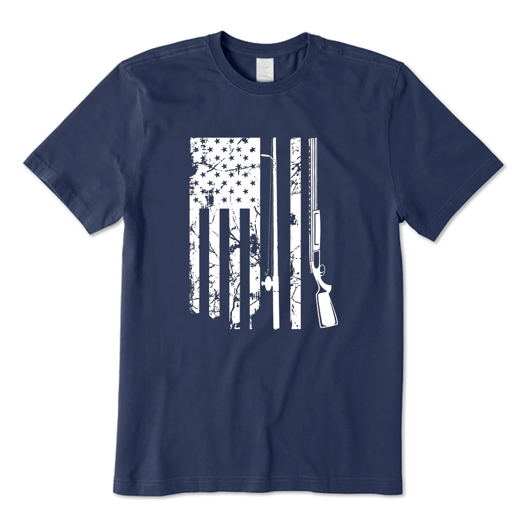 American fishing rod flag T-Shirt