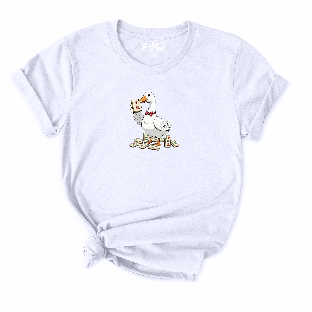 Goose Mahjong Player T-Shirt for Women