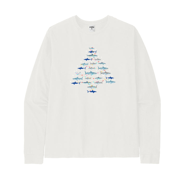 Christmas Shark Tree long Sleeve T-Shirt