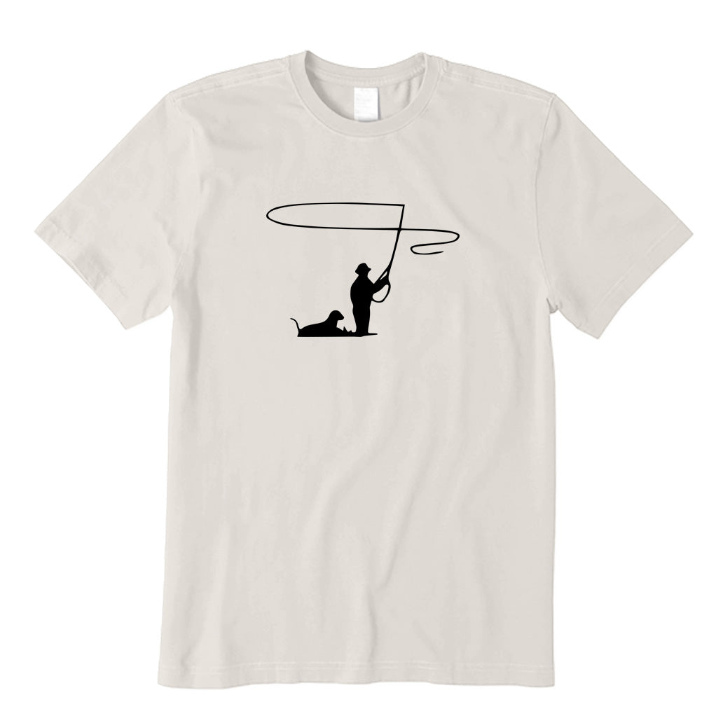 Fly Fishing with Dog T-Shirt