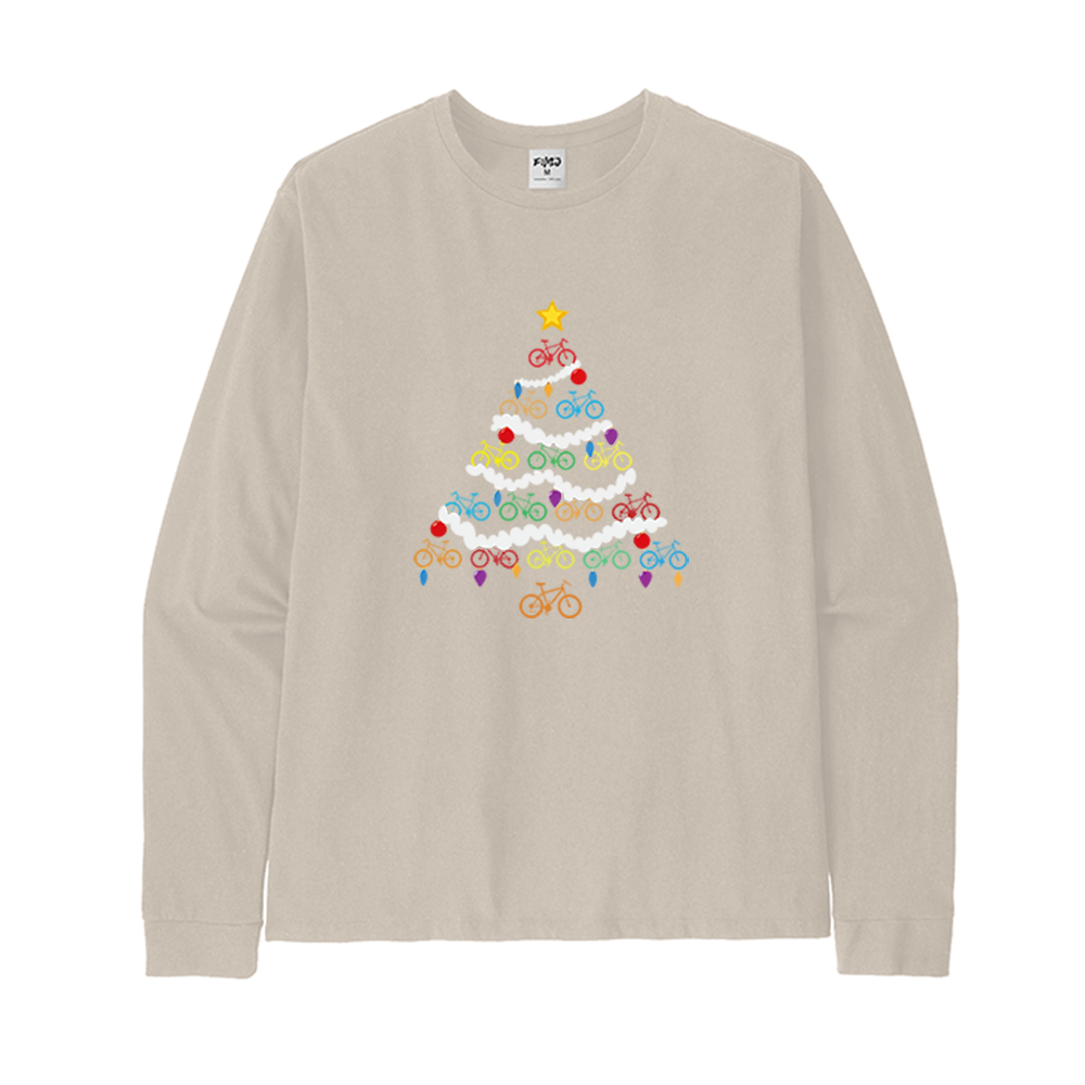 Christmas Bicycle Long Sleeve T-Shirt
