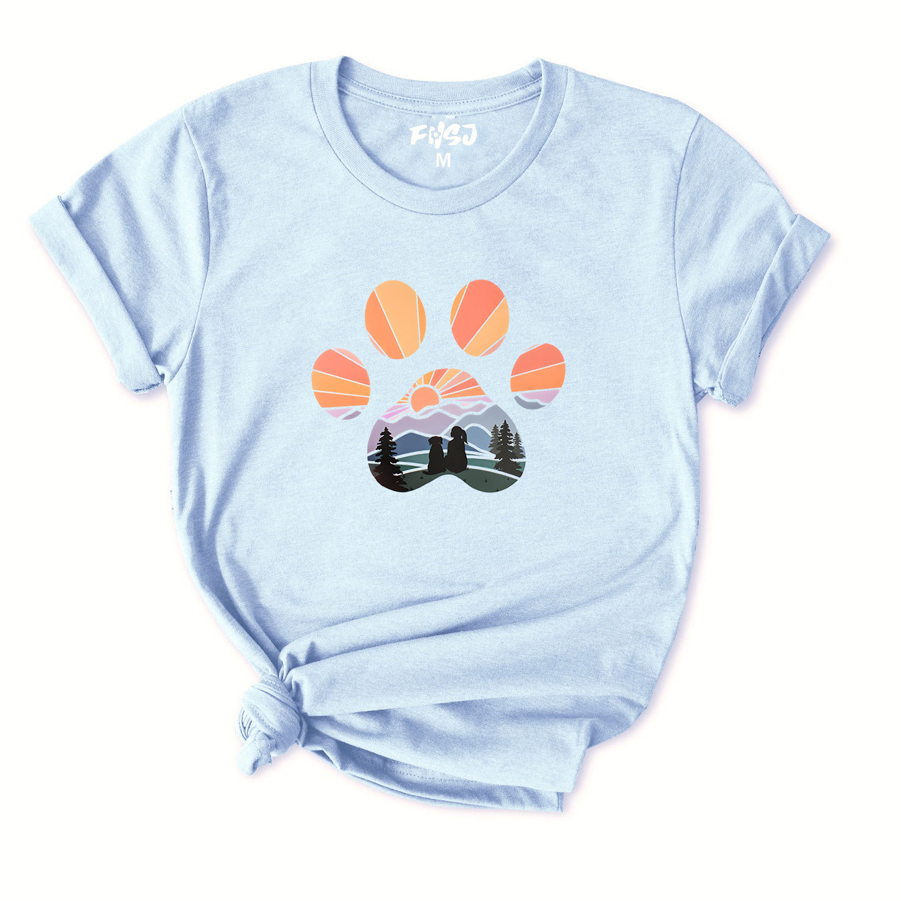 Girl with Dog T-Shirt for Women