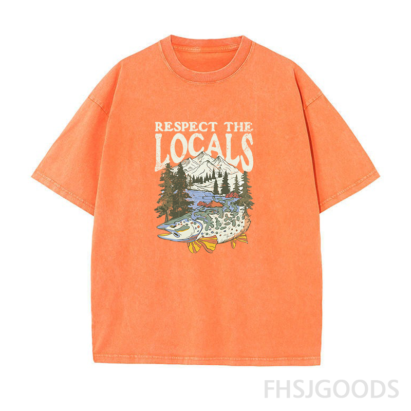 Respect The Locals Unisex Distressed T-Shirt