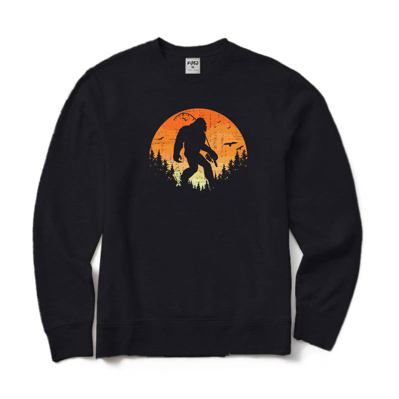 Bigfoot Fishing Crewneck Sweatshirt