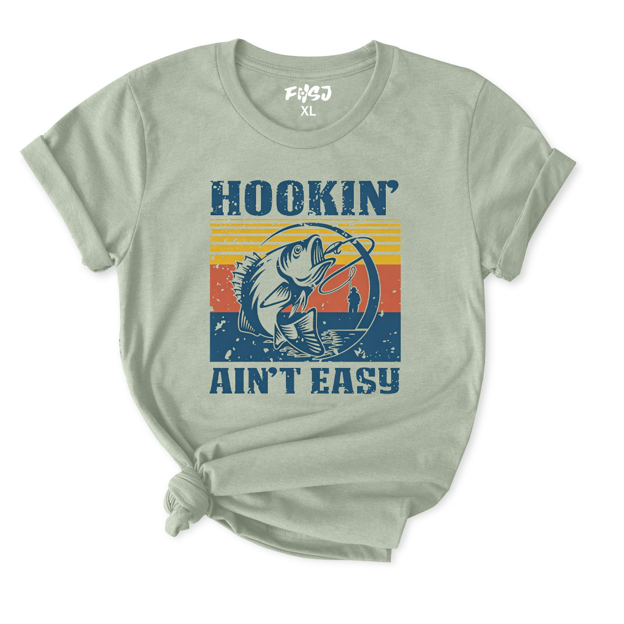 Hookin' Ain't Easy Fishing T-Shirt for Women