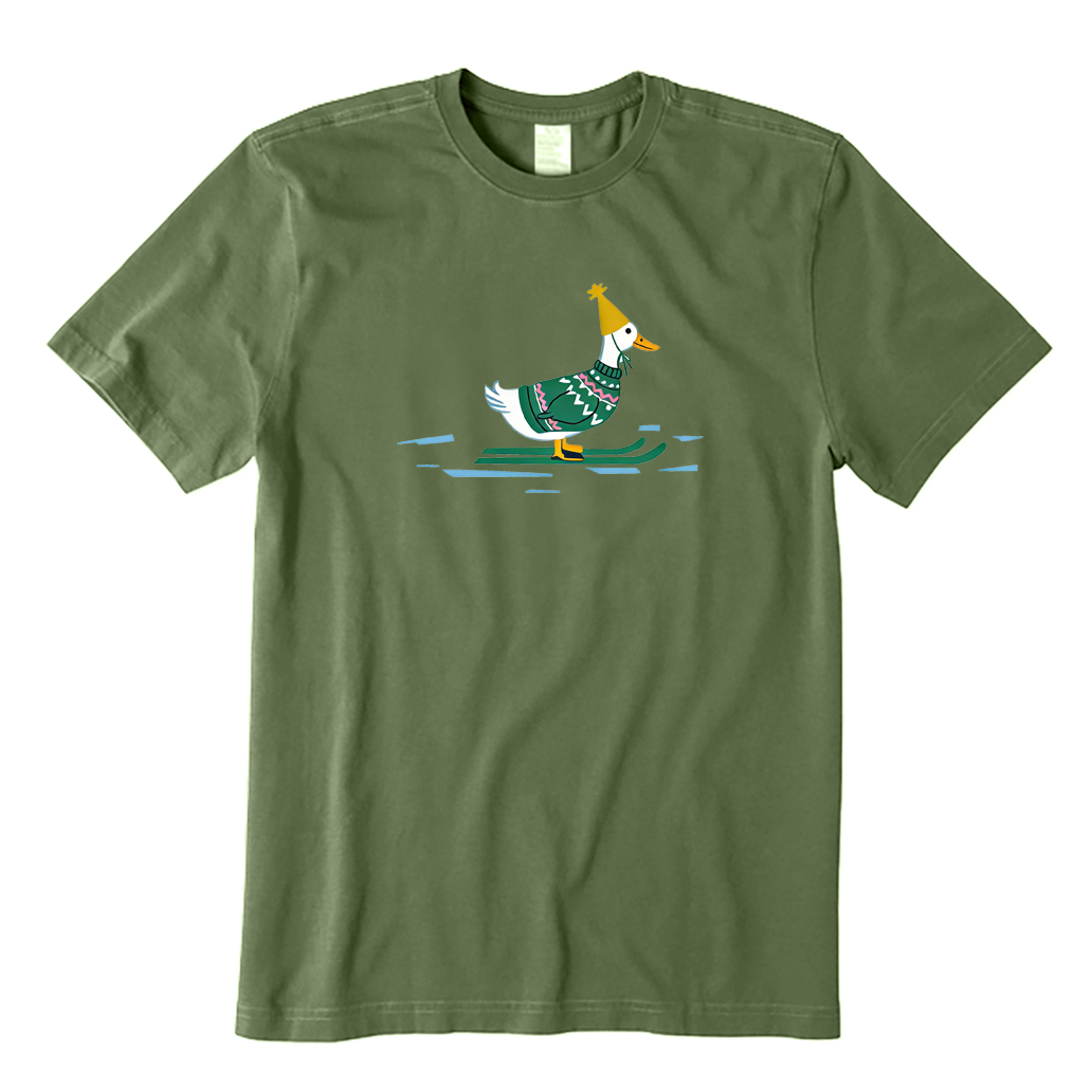 Skiing Duck T-shirt