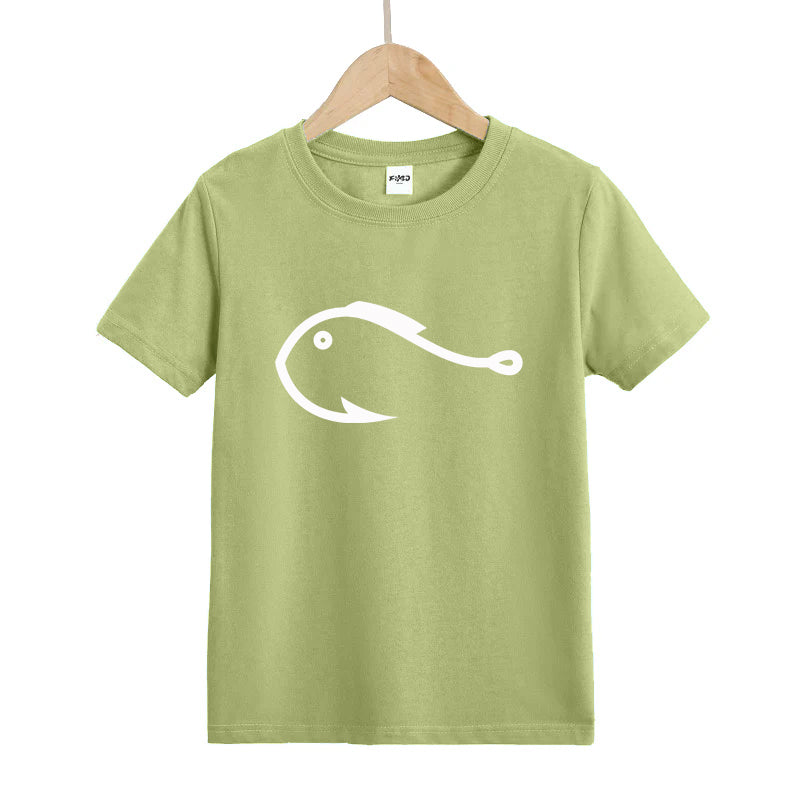 Fishing Hook Fish Kids T-Shirt