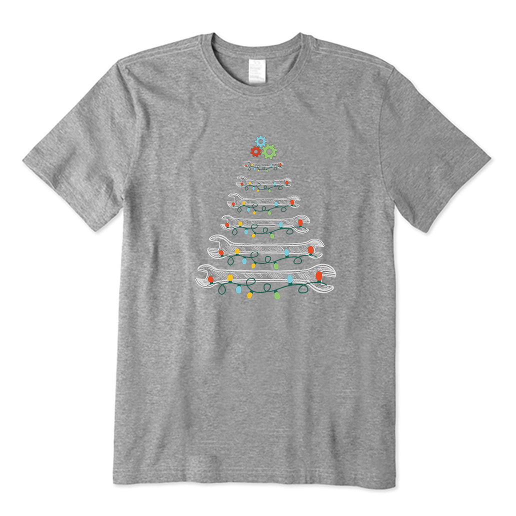 Wrench Christmas Tree T-Shirt