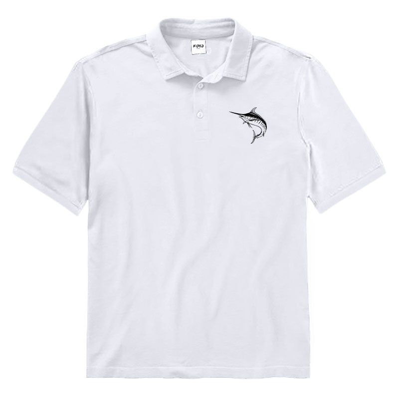 Marlin Fishing Polo Shirt