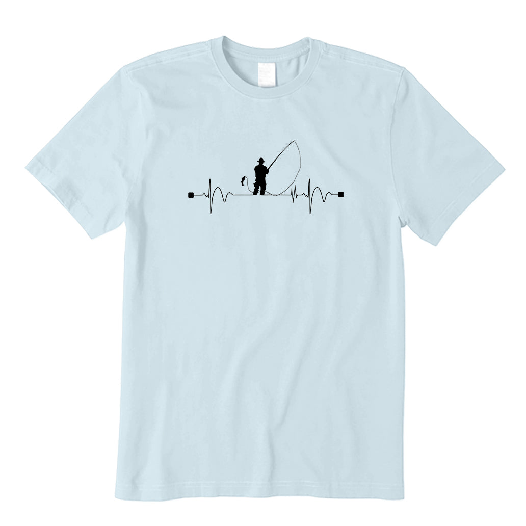 Fishing Heart Beat Pulse T-Shirt