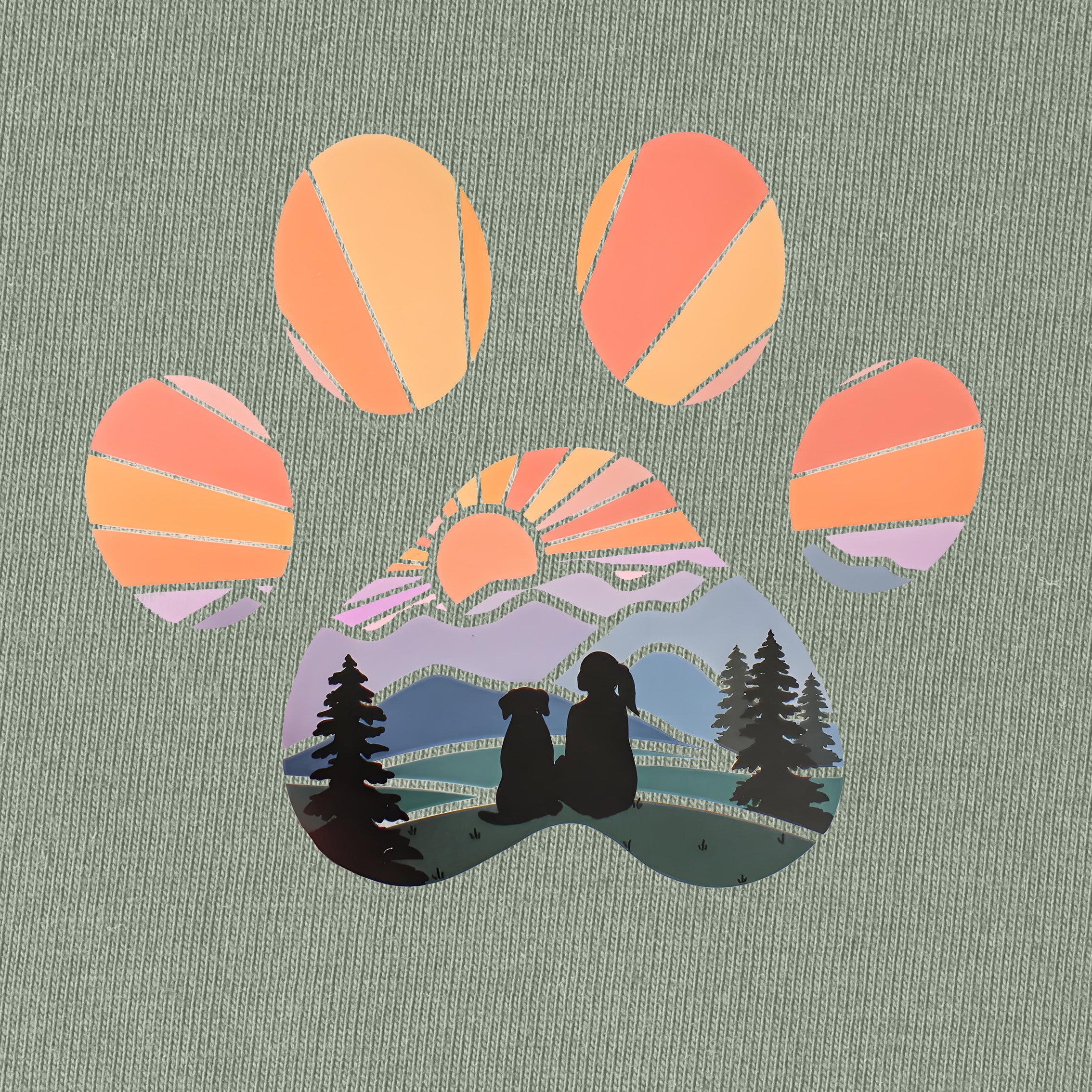 Girl with Dog T-Shirt for Women