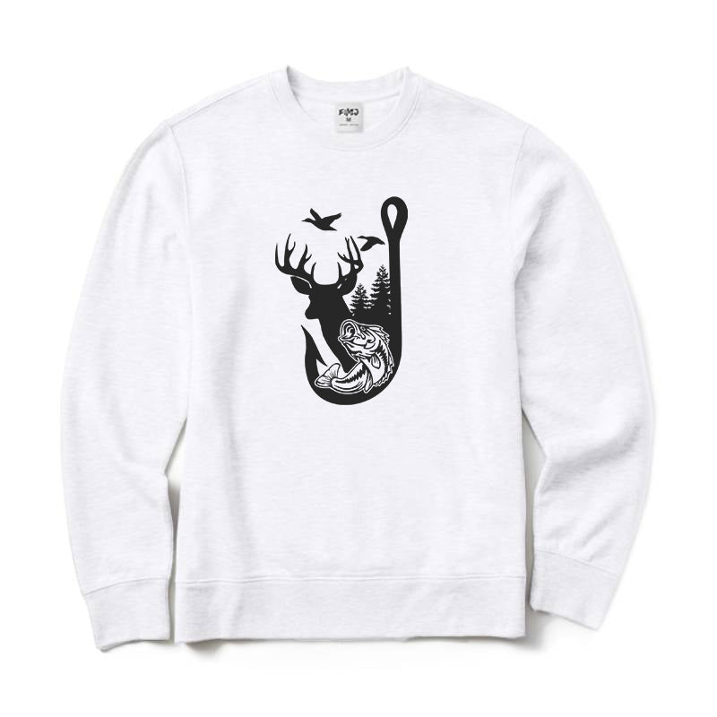 Fishing and Hunting Crewneck Sweatshirt