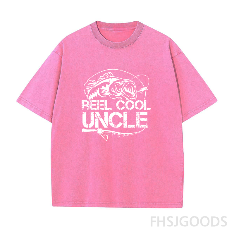 Reel Cool Uncle Unisex Distressed T-Shirt