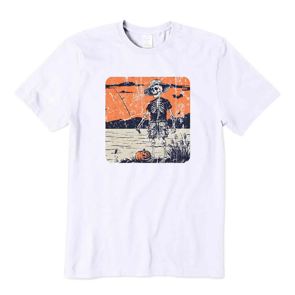 Skeleton Fishing T-Shirt