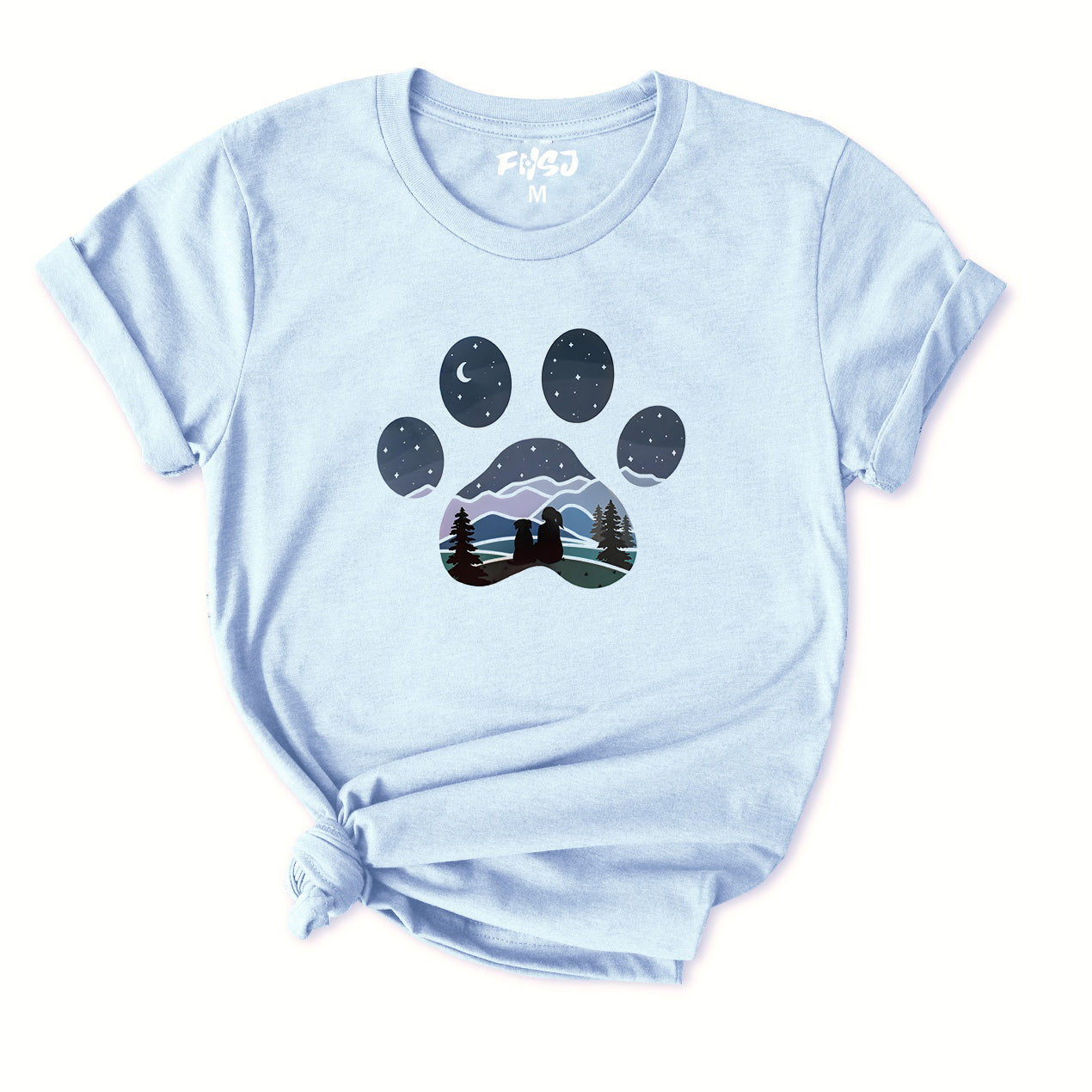 Girl with Dog T-Shirt for Women