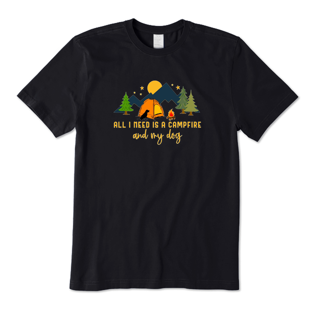 Camping Dog T-shirt