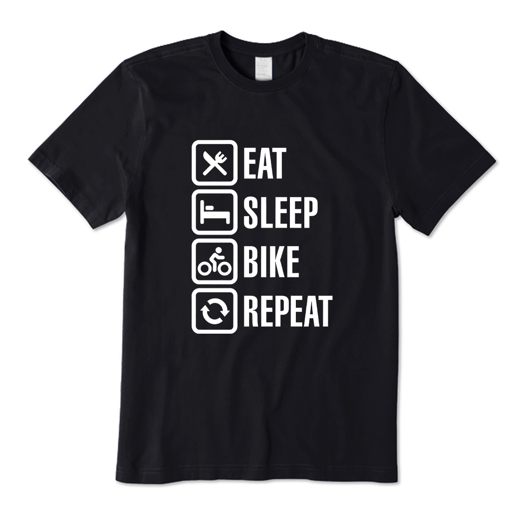 Eat Sleep Bike Repeat Cycling T-shirt