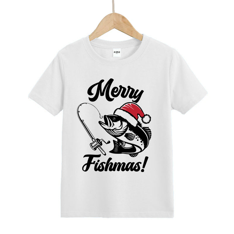 Merry Fishmas Kid's T-Shirts