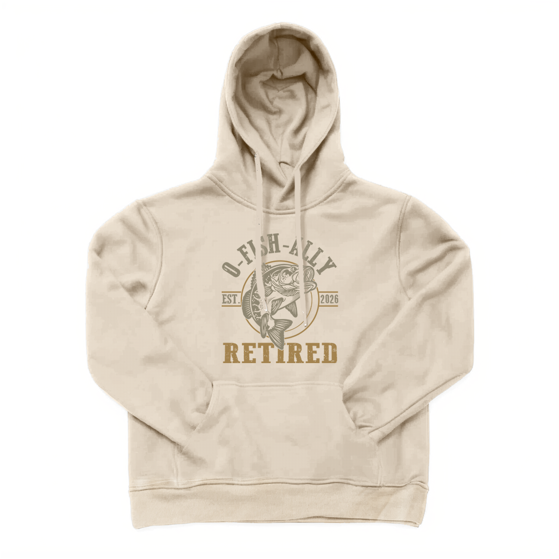 O Fish Ally Retired Est 2026 Fishing Hoodie
