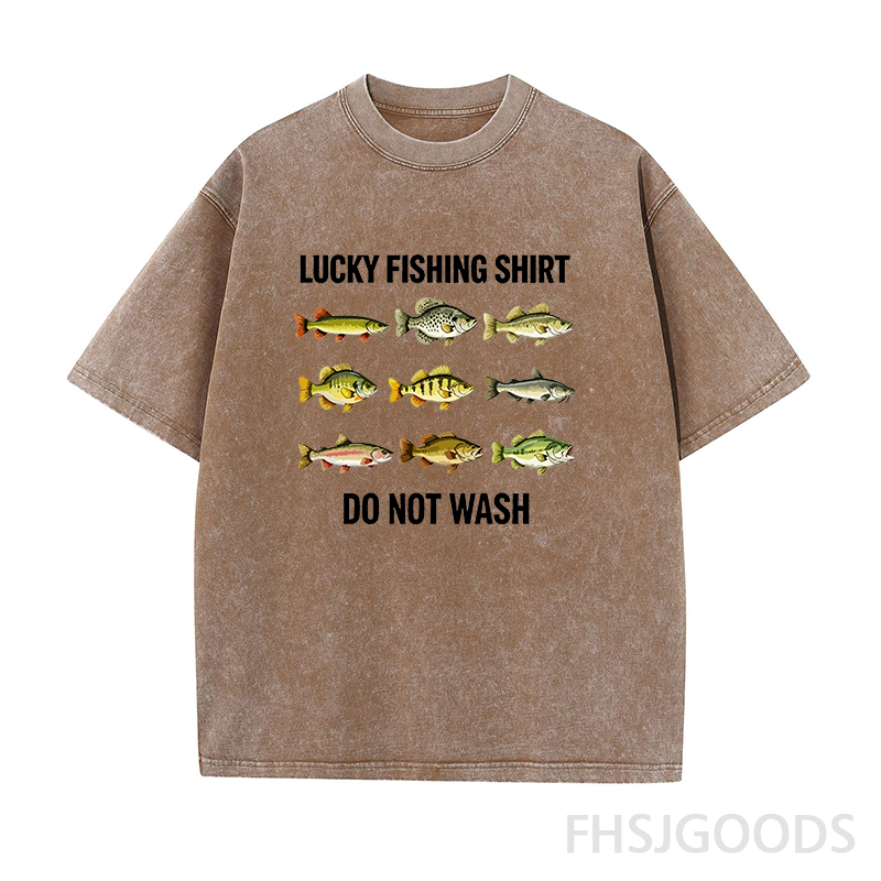 Lucky Fishing Unisex Distressed T-Shirt