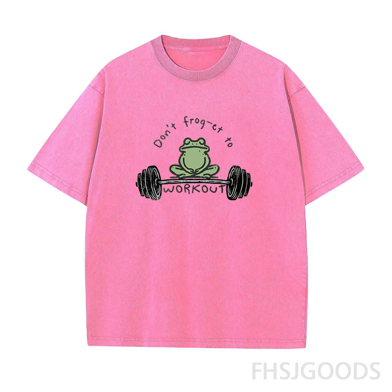 Don't Frog-et To Workout Unisex Distressed T-Shirt