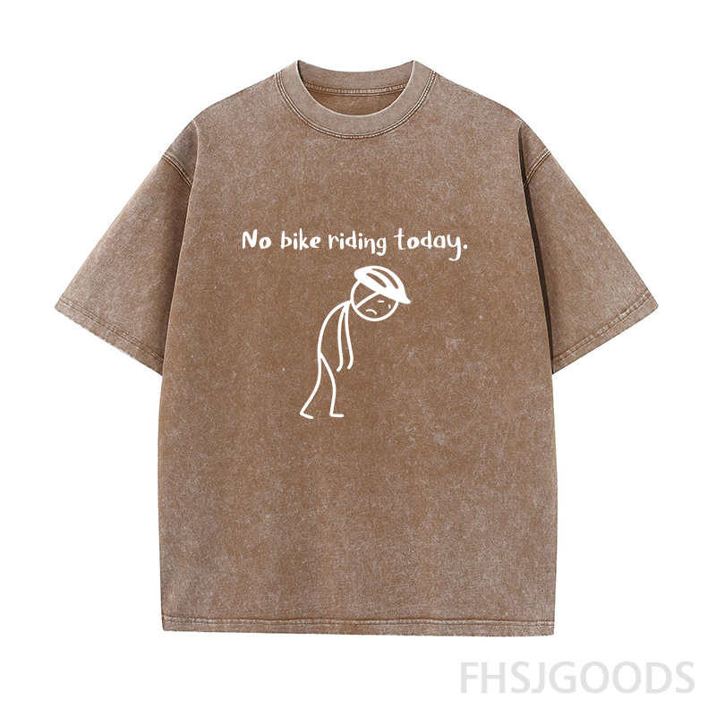 No Bike Riding Today Unisex Distressed T-Shirt