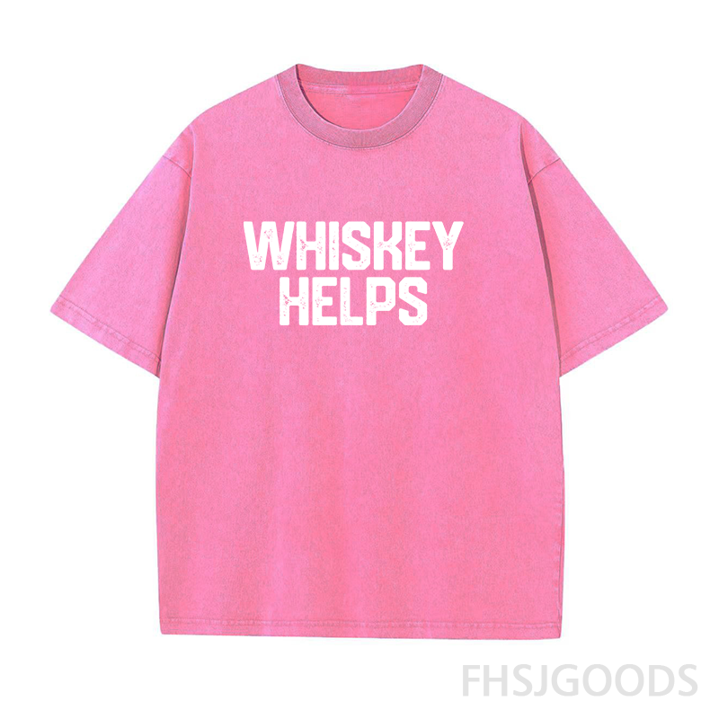 Whiskey Helps Unisex Distressed T-Shirt