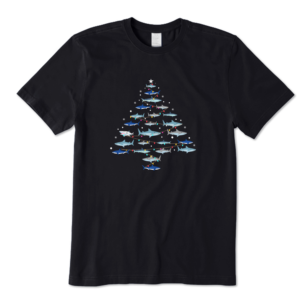 Christmas Shark Tree T-Shirt