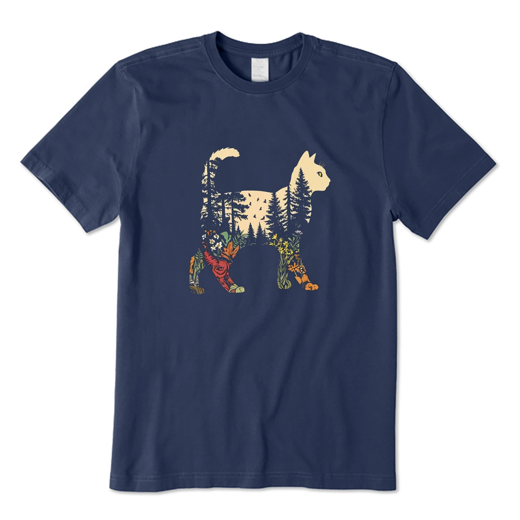 Boho Cat Plants T-shirt