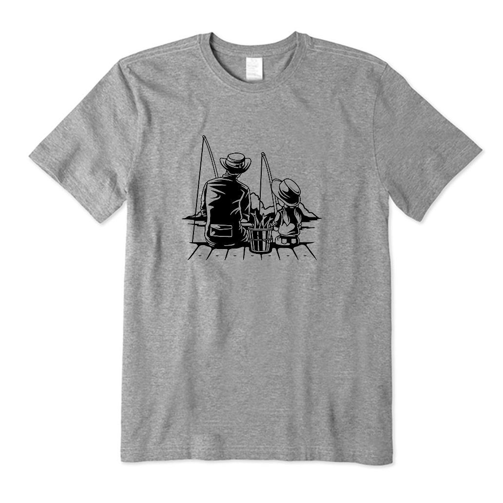 Dad and Daughter Fishing T-Shirt
